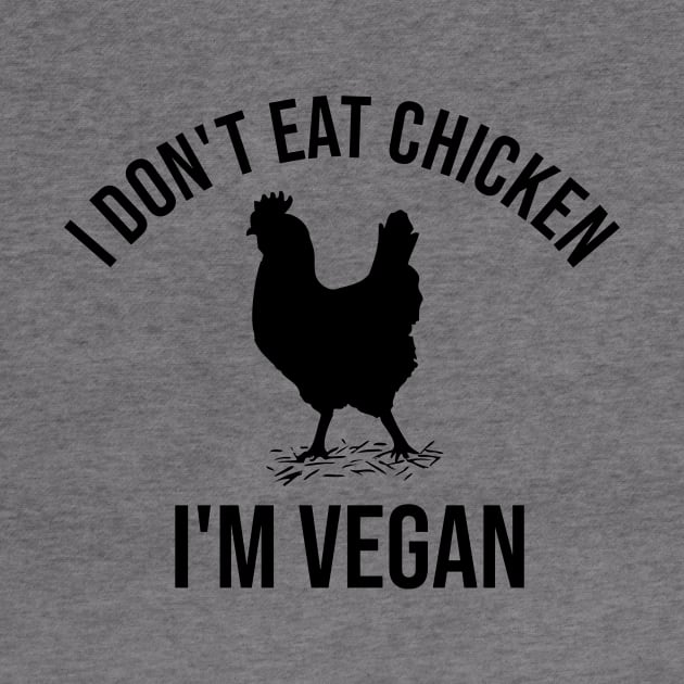 I don't eat chicken. I'm vegan by cypryanus